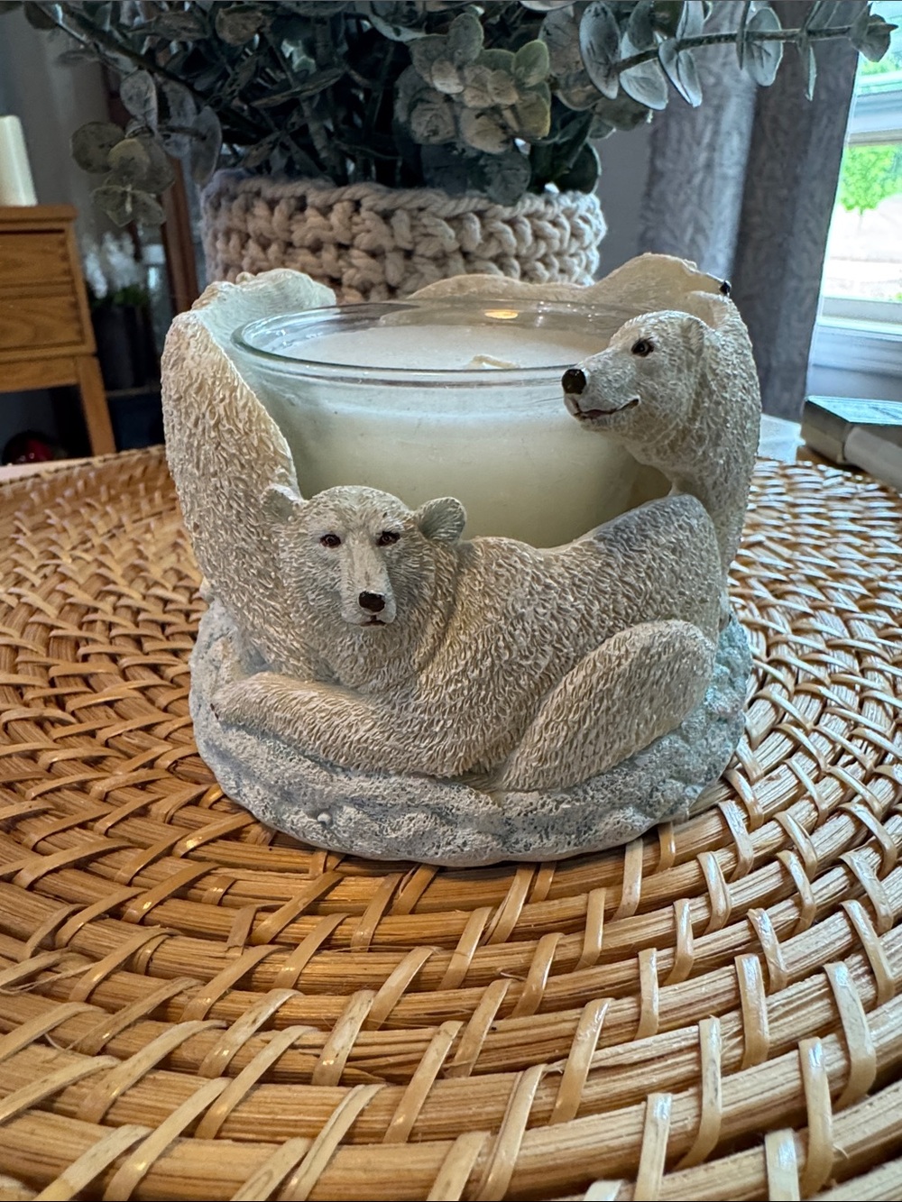 Polar Bear Candle Holder -
